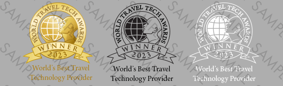 World Travel Tech Awards winner shield sample