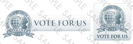 World Travel Tech Awards vote for us buttons sample