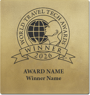 World Travel Tech Awards winner wall plaque